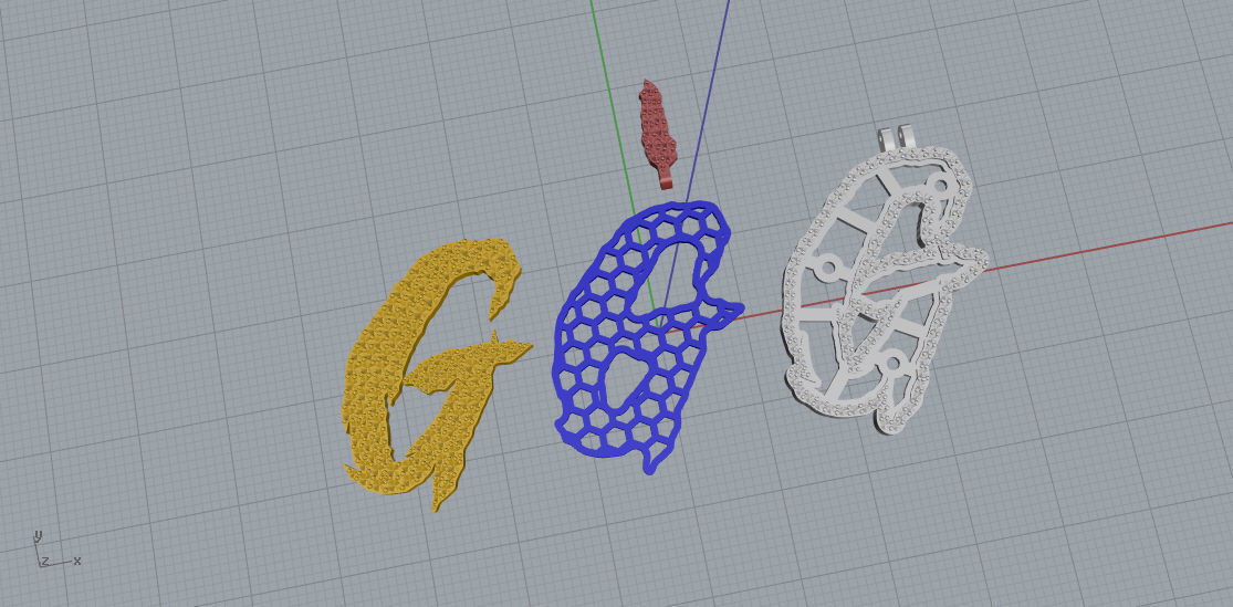 FLOWER SETTING LETTER G 3D print model_9