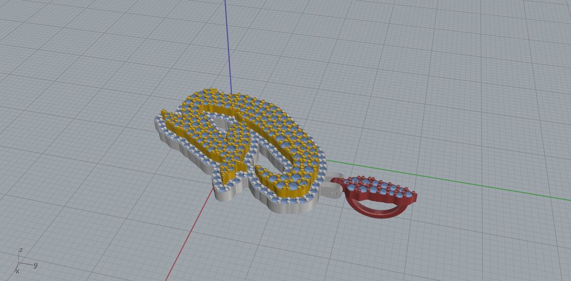 FLOWER SETTING LETTER G 3D print model_5