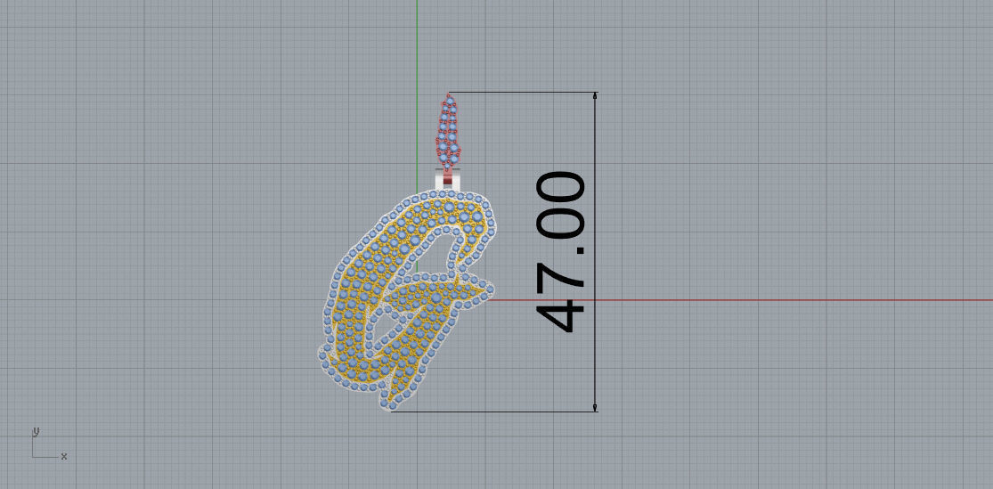 FLOWER SETTING LETTER G 3D print model_7