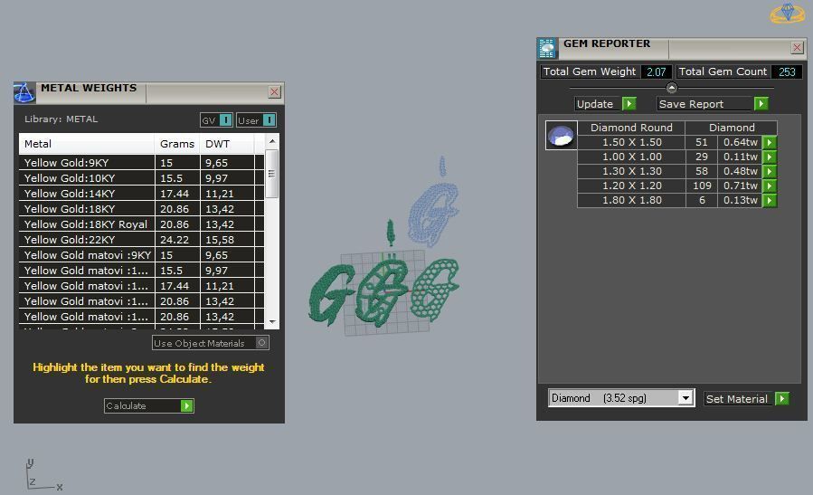 FLOWER SETTING LETTER G 3D print model_2