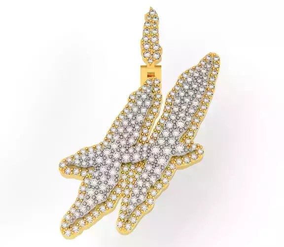 FLOWER SETTING LETTER H