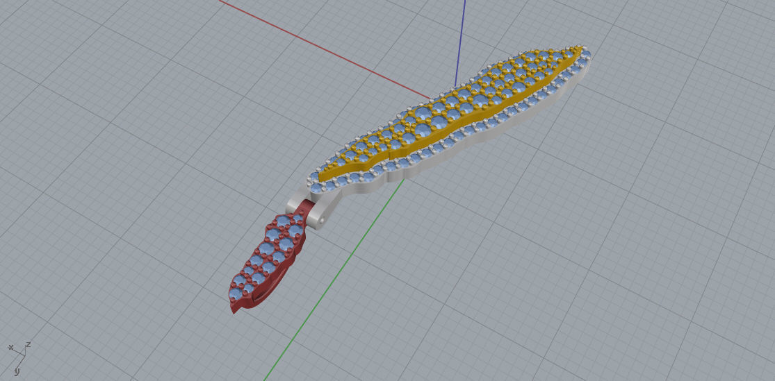 FLOWER SETTING LETTER I 3D print model_4