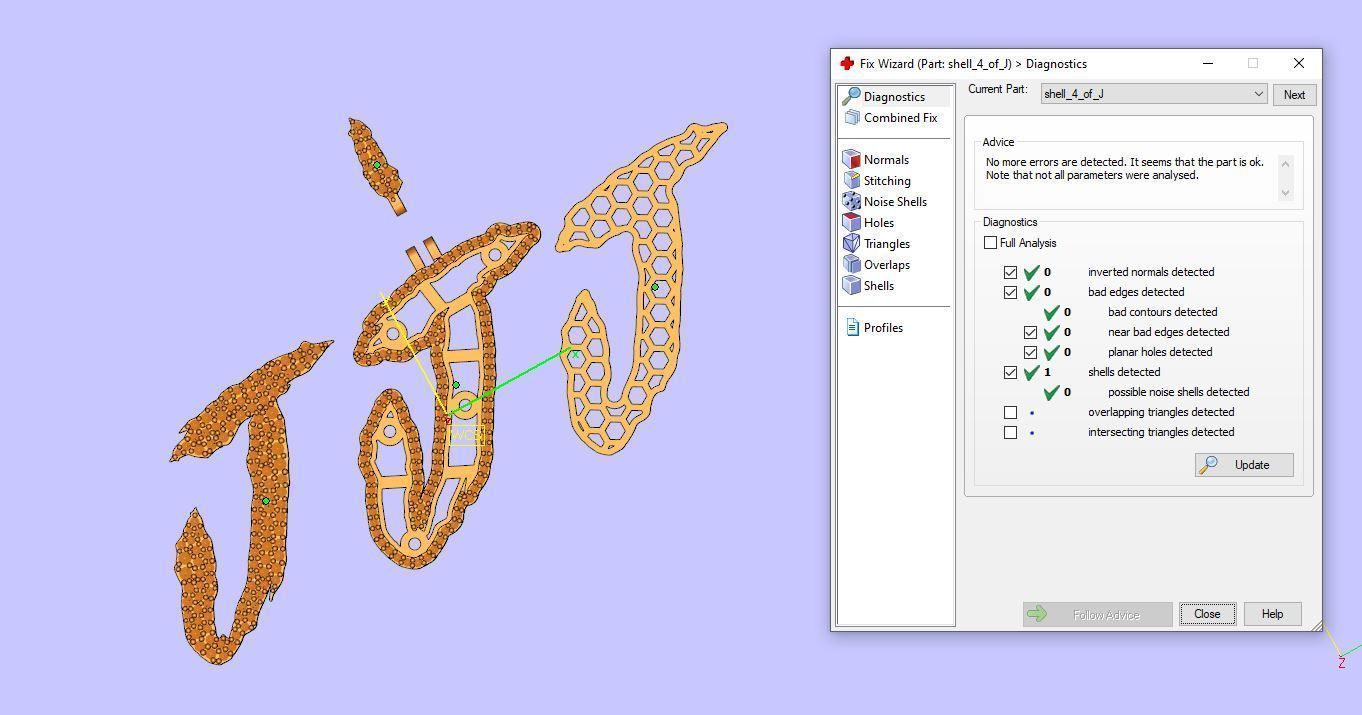 FLOWER SETTING LETTER J 3D print model_10