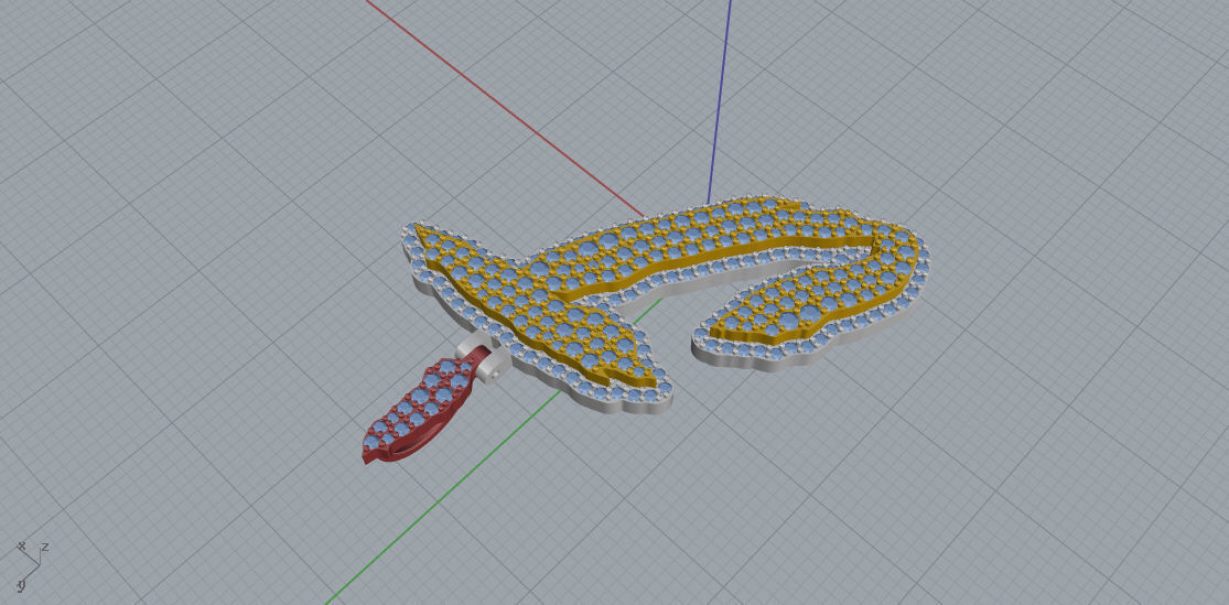 FLOWER SETTING LETTER J 3D print model_4