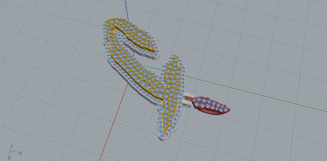 FLOWER SETTING LETTER J 3D print model_5