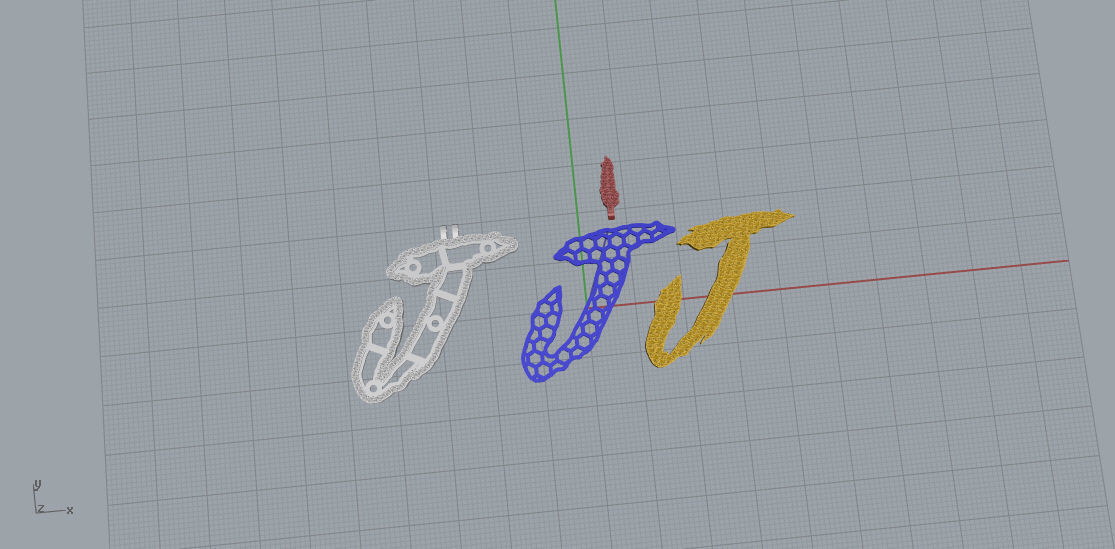 FLOWER SETTING LETTER J 3D print model_9