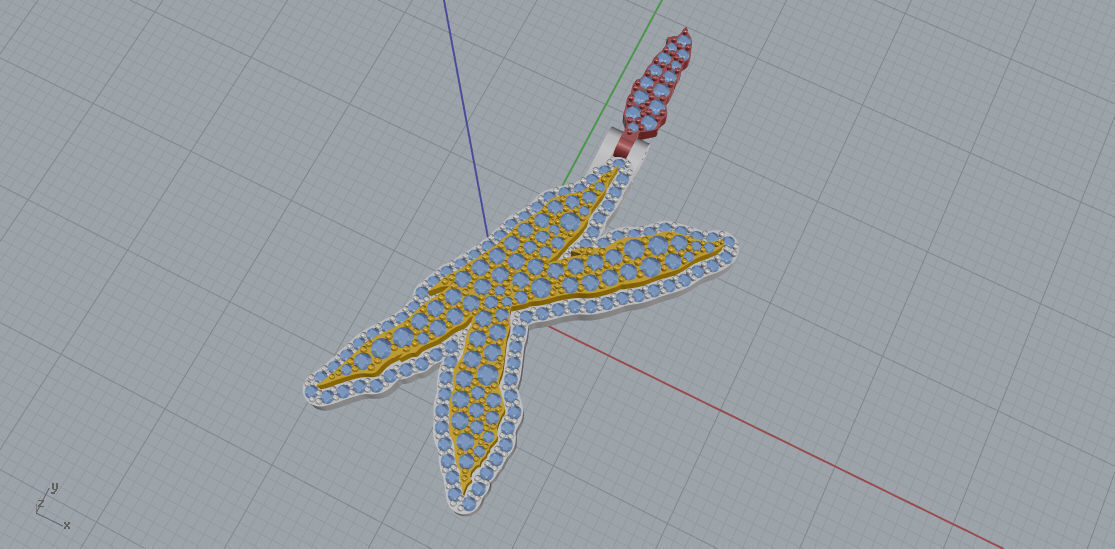 FLOWER SETTING LETTER K 3D print model_6