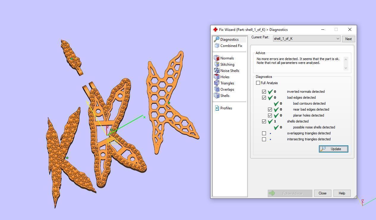 FLOWER SETTING LETTER K 3D print model_10