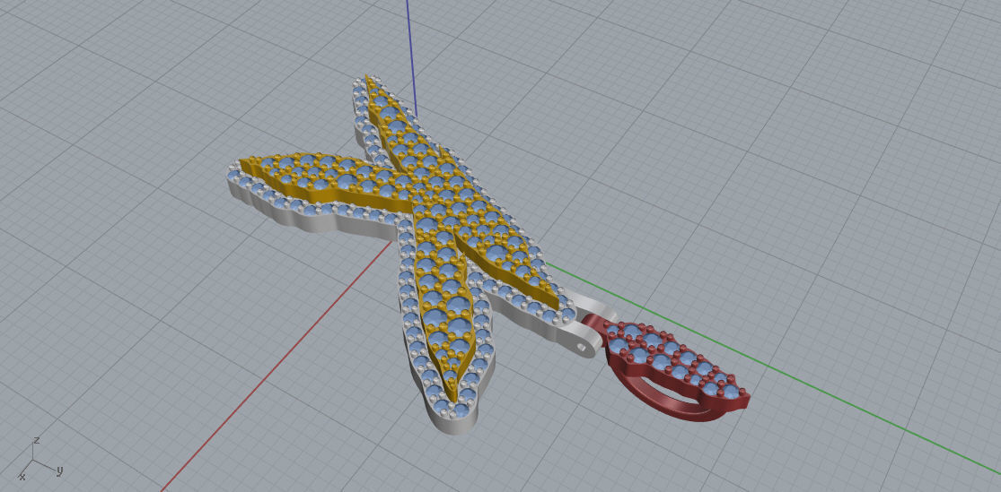 FLOWER SETTING LETTER K 3D print model_5