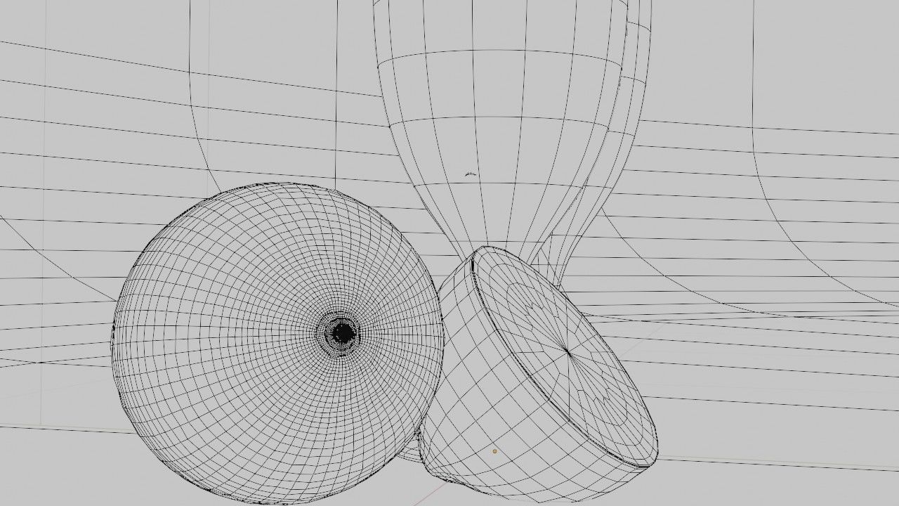 glass of lemon juice with lemons 3D model_10