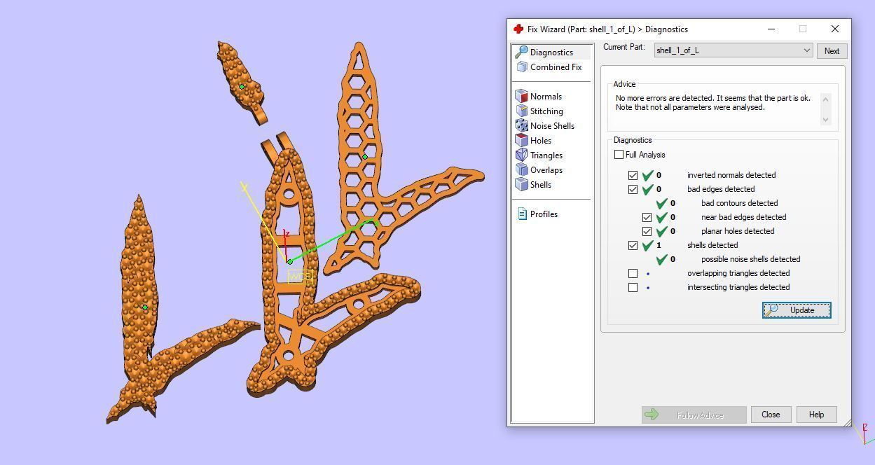 FLOWER SETTING LETTER L 3D print model_9