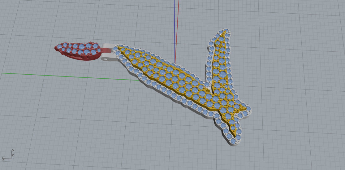 FLOWER SETTING LETTER L 3D print model_3