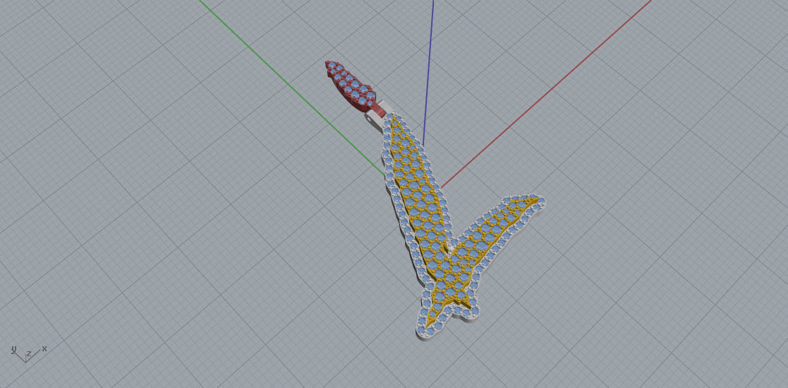 FLOWER SETTING LETTER L 3D print model_1