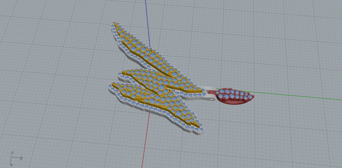 FLOWER SETTING LETTER M 3D print model_5