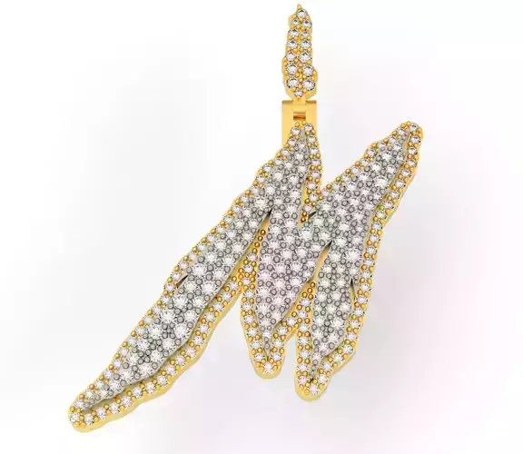 FLOWER SETTING LETTER M