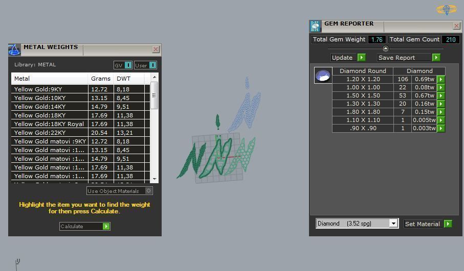 FLOWER SETTING LETTER N 3D print model_2