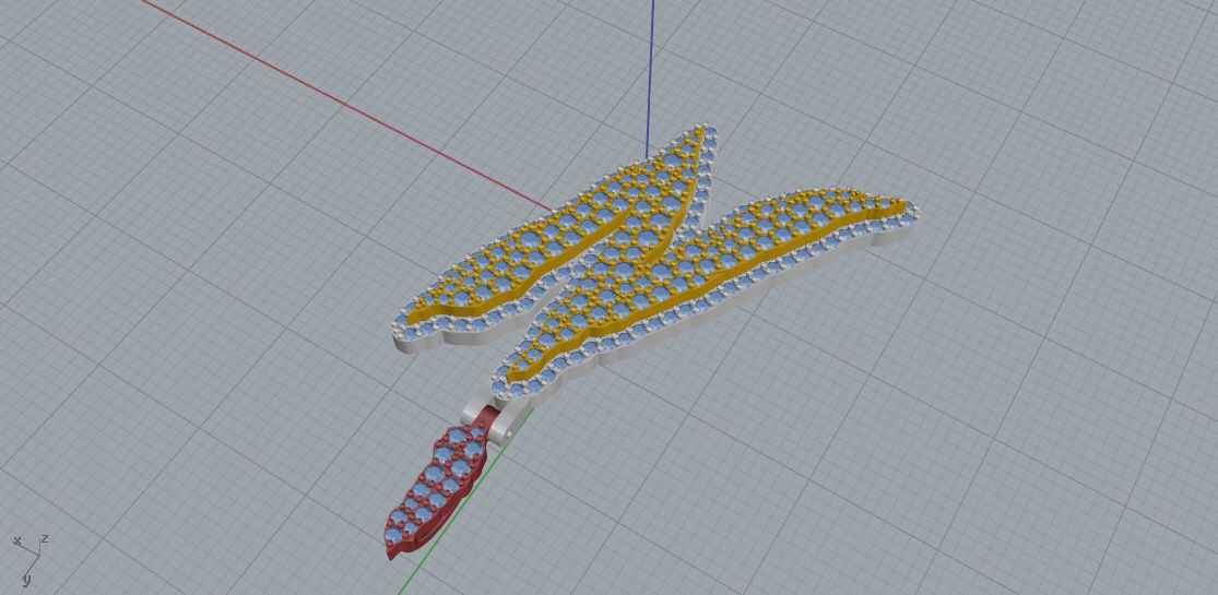 FLOWER SETTING LETTER N 3D print model_4