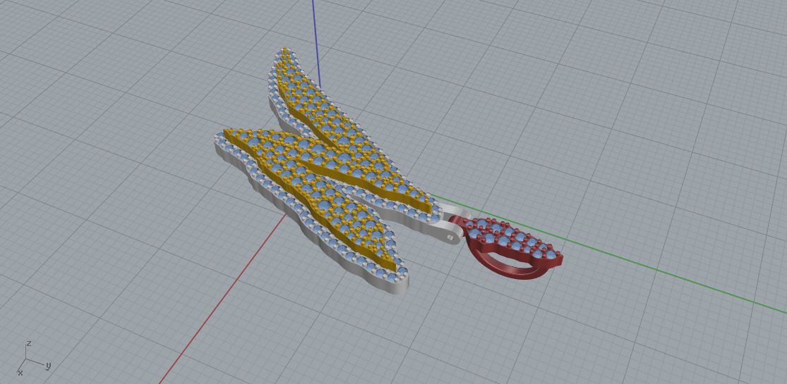 FLOWER SETTING LETTER N 3D print model_5