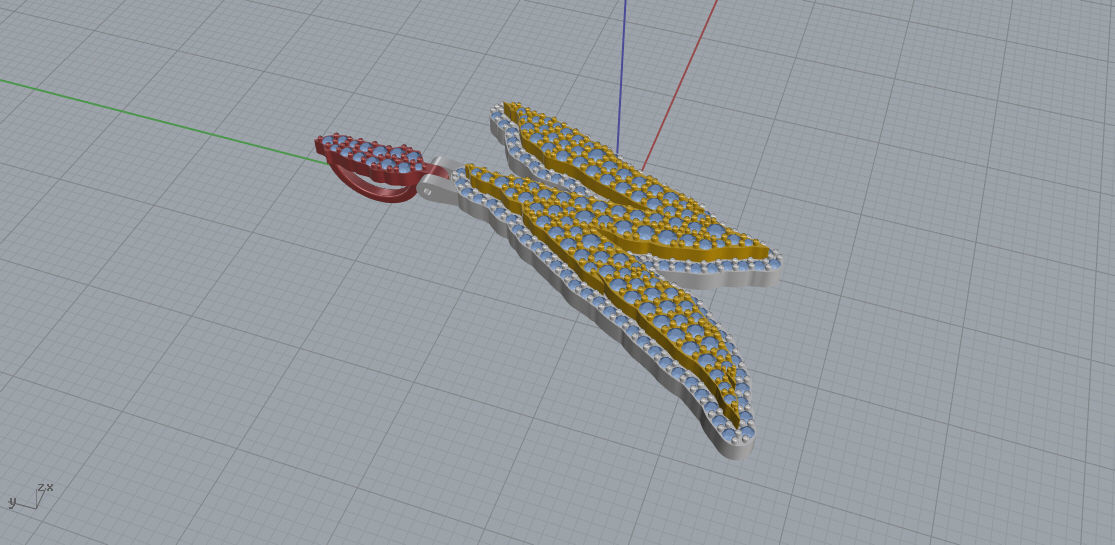 FLOWER SETTING LETTER N 3D print model_3