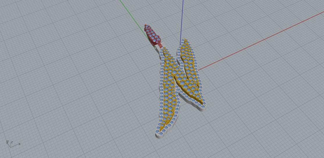 FLOWER SETTING LETTER N 3D print model_1