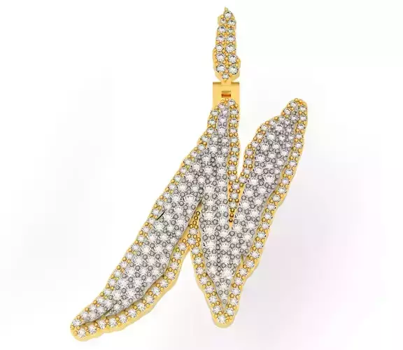 FLOWER SETTING LETTER N