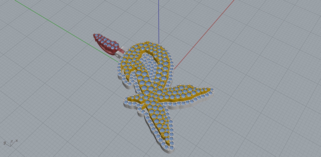 FLOWER SETTING LETTER R 3D print model_1