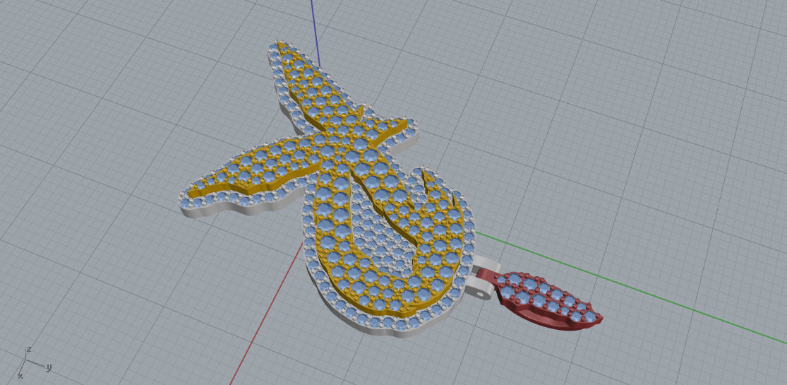 FLOWER SETTING LETTER R 3D print model_5