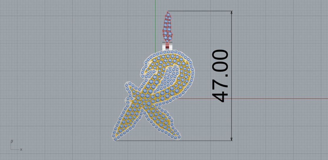 FLOWER SETTING LETTER R 3D print model_7