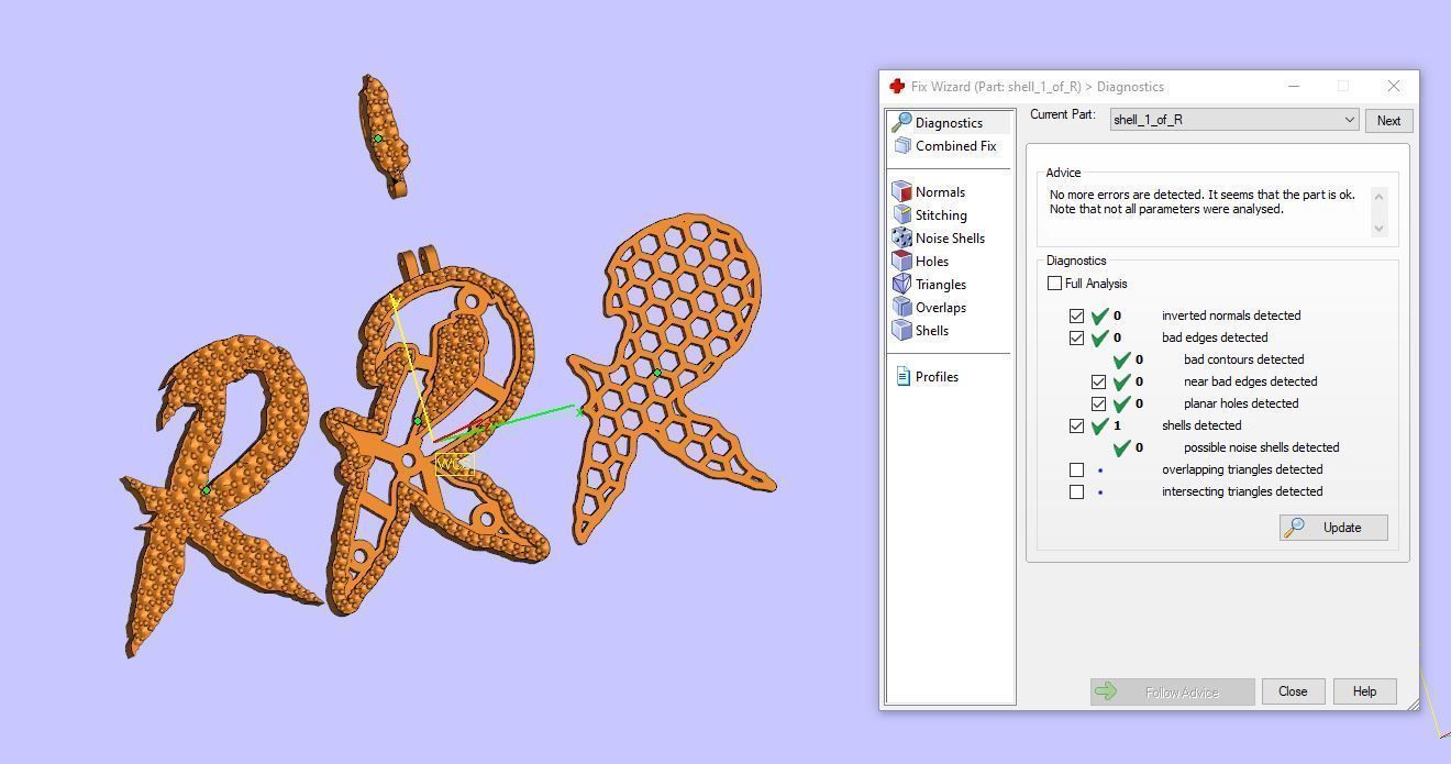 FLOWER SETTING LETTER R 3D print model_10