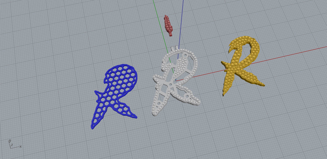 FLOWER SETTING LETTER R 3D print model_9