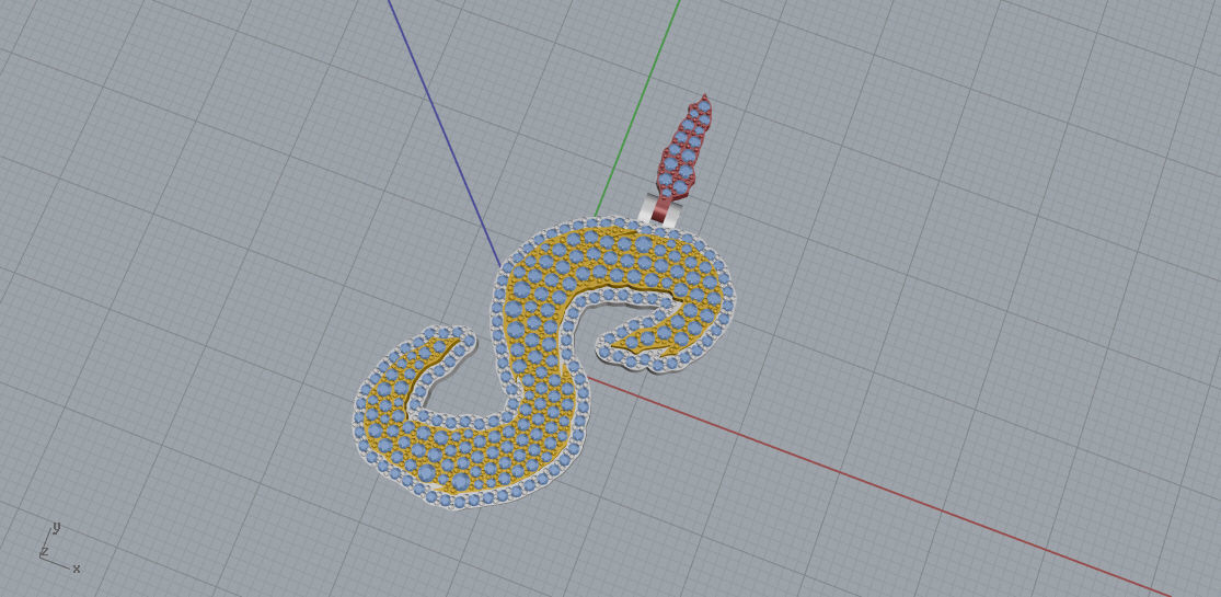 FLOWER SETTING LETTER S 3D print model_6