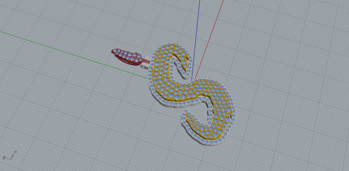 FLOWER SETTING LETTER S 3D print model_3