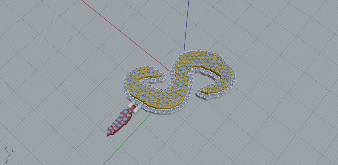 FLOWER SETTING LETTER S 3D print model_4