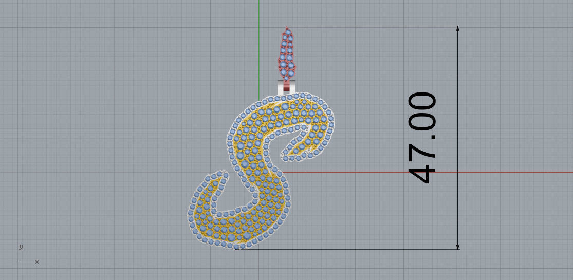 FLOWER SETTING LETTER S 3D print model_7