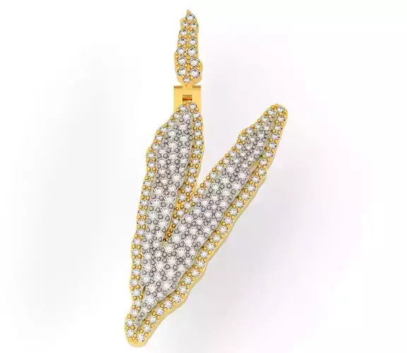 FLOWER SETTING LETTER V