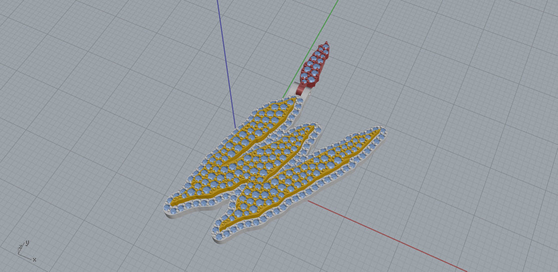 FLOWER SETTING LETTER W 3D print model_6