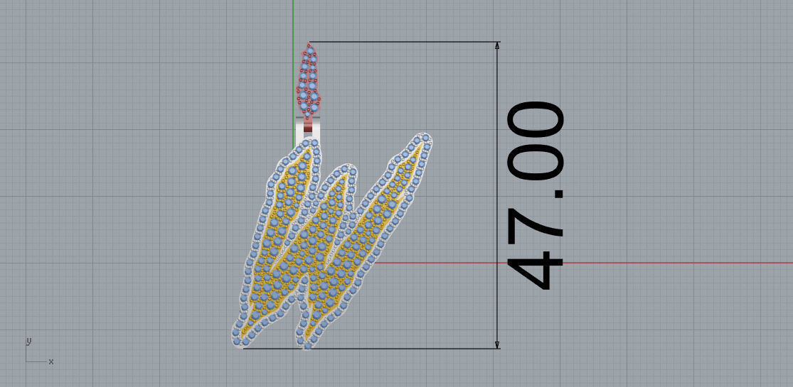 FLOWER SETTING LETTER W 3D print model_7