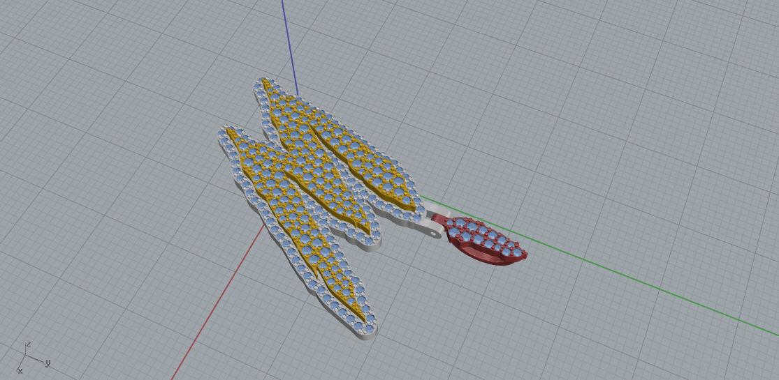 FLOWER SETTING LETTER W 3D print model_5
