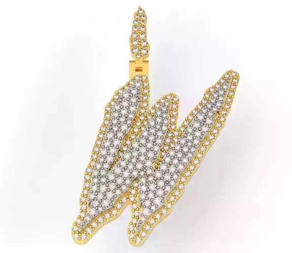 FLOWER SETTING LETTER W