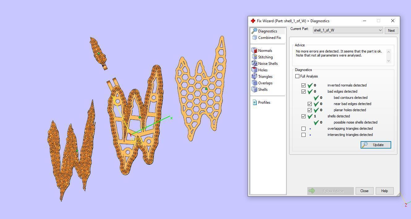 FLOWER SETTING LETTER W 3D print model_10