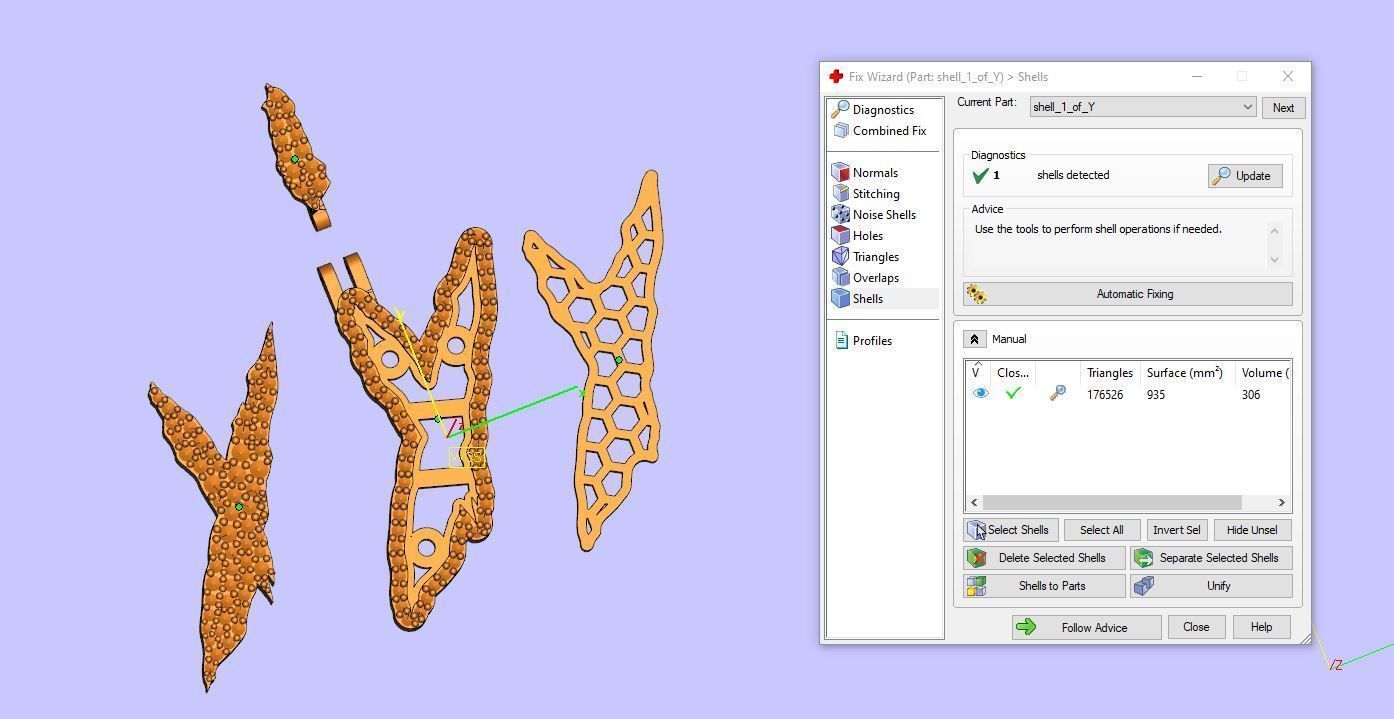 FLOWER SETTING LETTER Y 3D print model_10