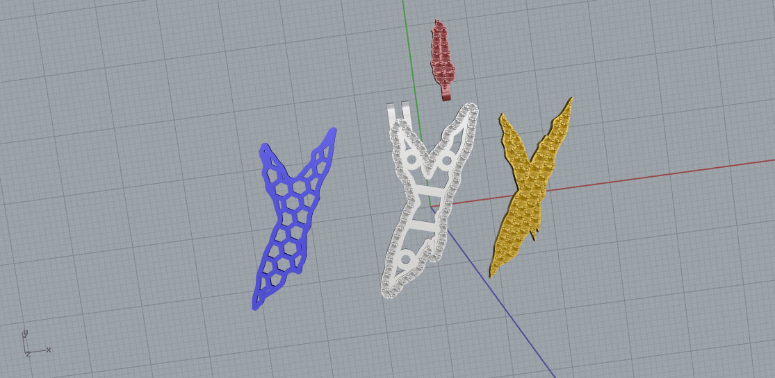 FLOWER SETTING LETTER Y 3D print model_9