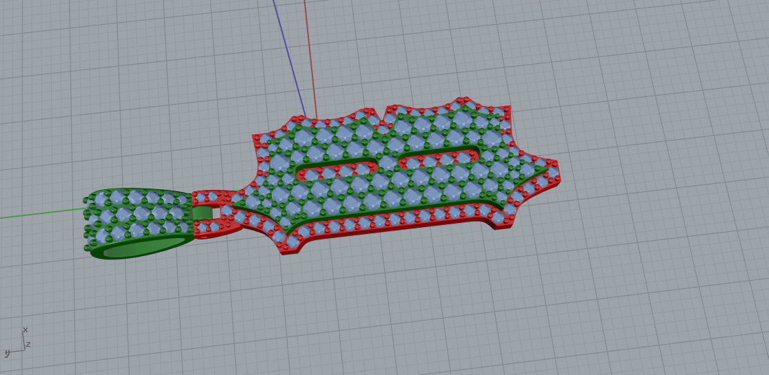 CUSTOM PAVE SETTING LETTER B 3D print model_3