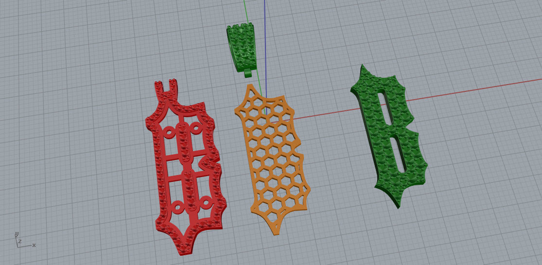 CUSTOM PAVE SETTING LETTER B 3D print model_9