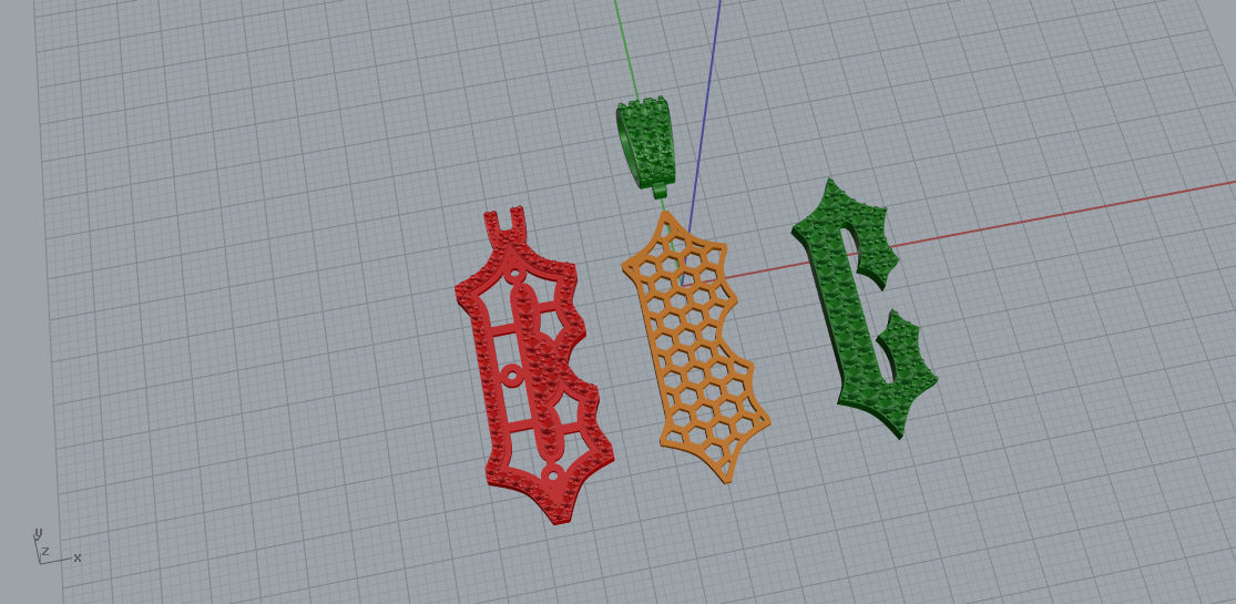 CUSTOM PAVE SETTING LETTER C 3D print model_9