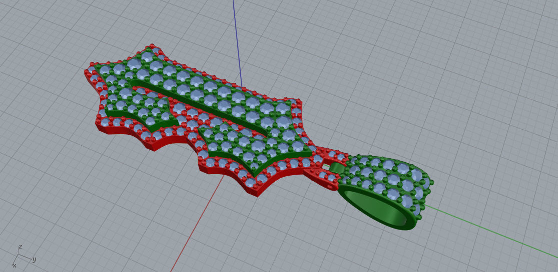 CUSTOM PAVE SETTING LETTER C 3D print model_5