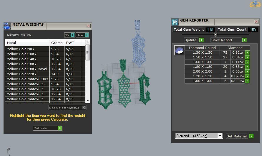 CUSTOM PAVE SETTING LETTER C 3D print model_2
