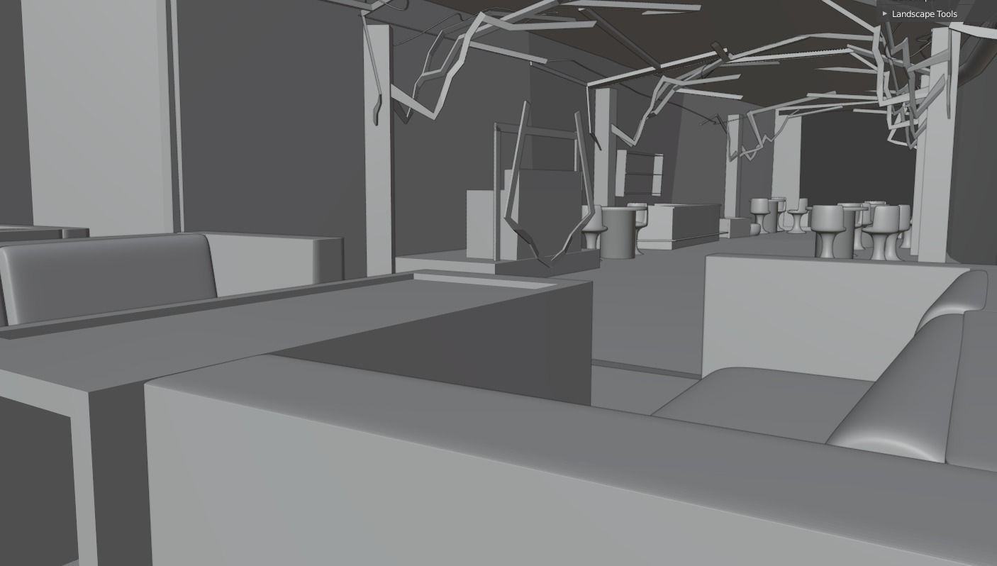 Bar Nightclub interior 3D model_15