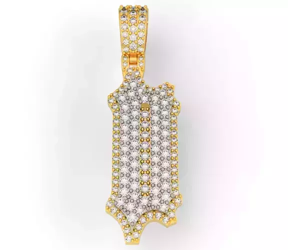 CUSTOM PAVE SETTING LETTER D