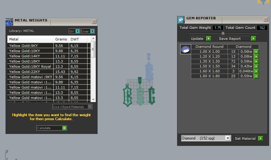 CUSTOM PAVE SETTING LETTER G 3D print model_2